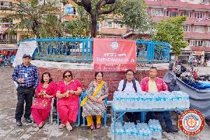 Water Distribution at Buddha Astu Dhatu Nagar Parikrama